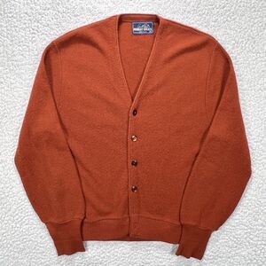 VTG Robert Bruce Cardigan Sweater Men’s M Wool USA Made Arnold Palmer Preppy Ivy